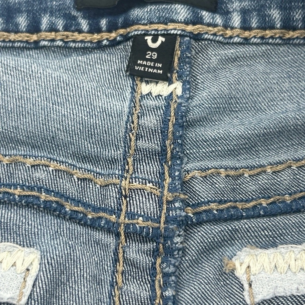True Religion Becca Mid Rise Bootcut Cut Blue Wash Jeans Women's Size 29 - Picture 5 of 8